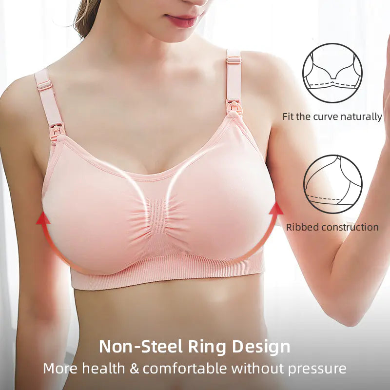 Plus Size Nursing Bra - Breathable Maternity Underwear