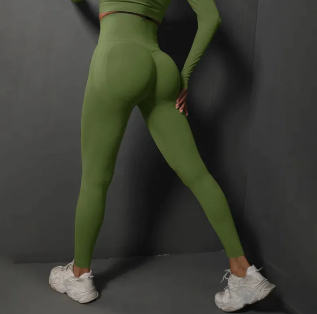 Seamless High-Waist Shaping Yoga Pants - SculptX