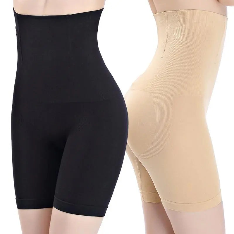 High-Waisted Tummy Control Leggings and Safety Shorts - SculptX