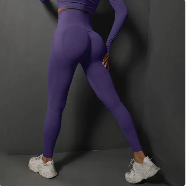 Seamless High-Waist Shaping Yoga Pants - SculptX