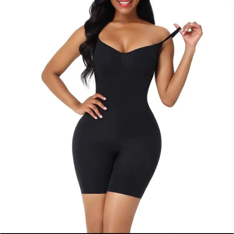 Postpartum Body Shaper Bodysuit with Open-Crotch Design - SculptX