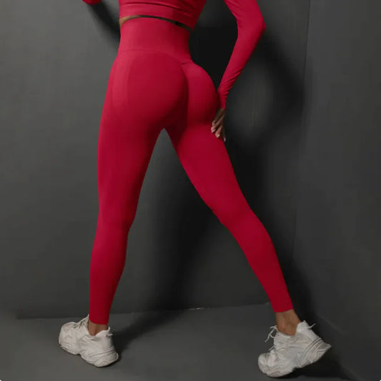 Seamless High-Waist Shaping Yoga Pants - SculptX