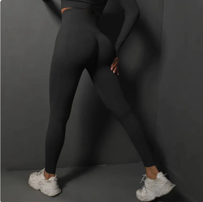 Seamless High-Waist Shaping Yoga Pants - SculptX