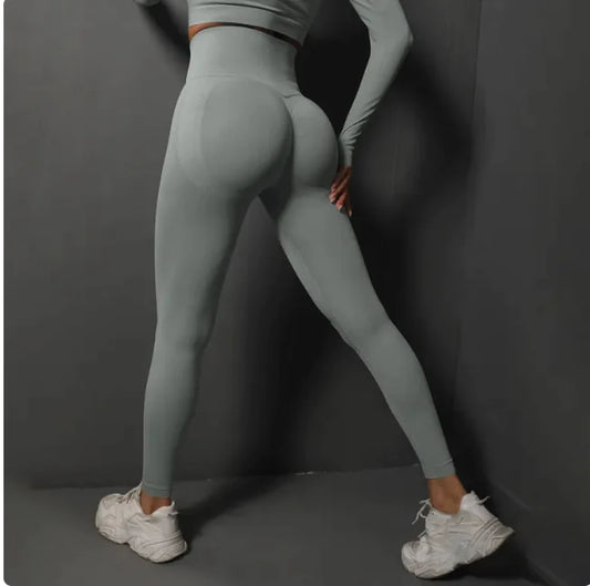 Seamless High-Waist Shaping Yoga Pants - SculptX