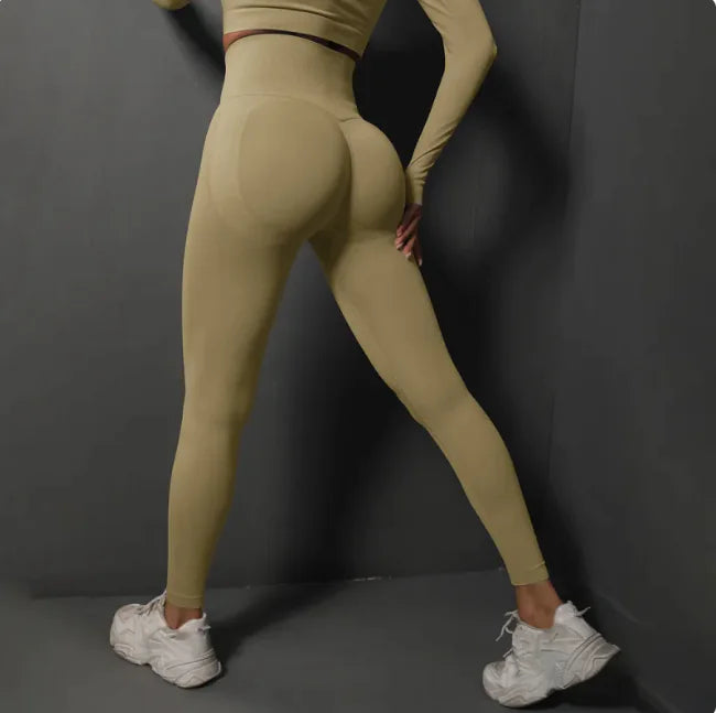 Seamless High-Waist Shaping Yoga Pants - SculptX